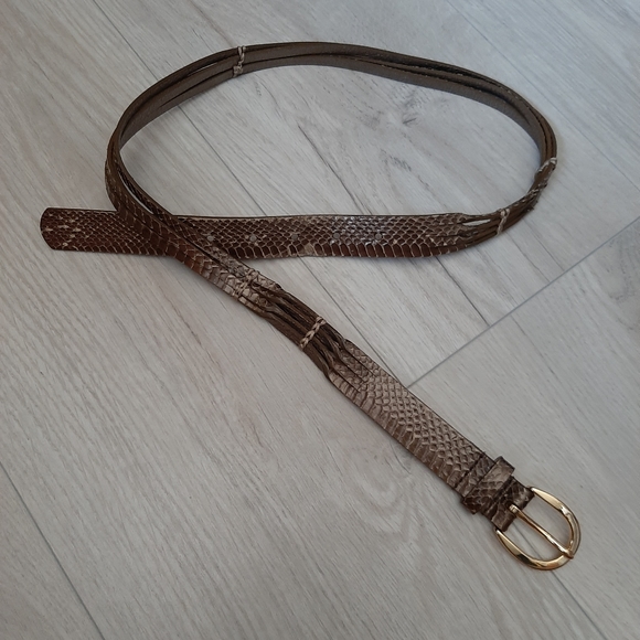 Ellie tahiri snake skin belt